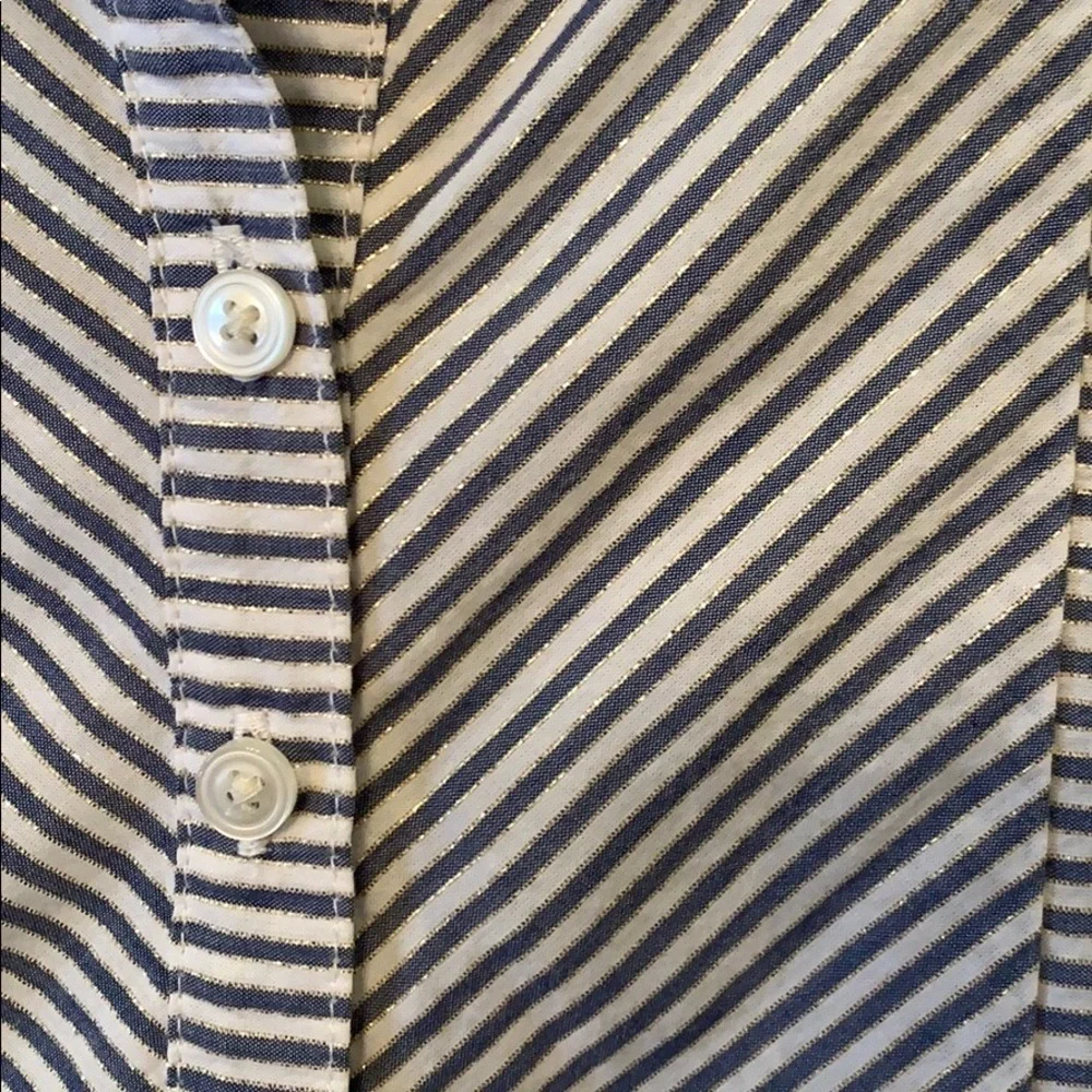 GAP Kids Blue White Striped Shirt Dress Sleeveless Girls Size 5T Preppy